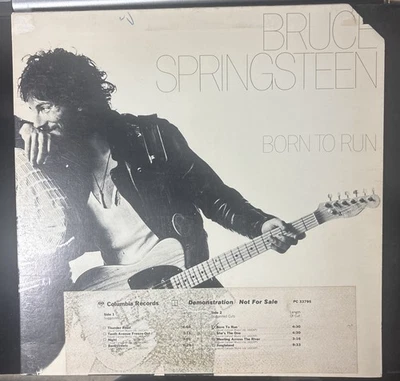 Bruce Springsteen Born To Run Columbia 33795 six eye white label Promo LP VG/VG - Image 1 of 4