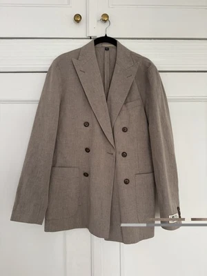J. Crew Ludlow Slim-fit double-breasted suit jacket in Irish cotton-linen blend - Image 1 of 4