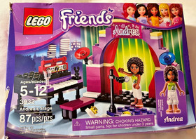 Lego Friends Andrea's Stage/Piano Set 3932-Complete with Box and Instructions!