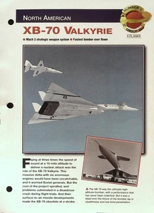 XB-70 Valkyrie, Aircraft of the World Profile Sheet - Picture 1 of 3
