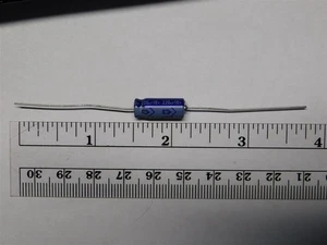 10 Nichicon TVX1A221MAD 220uF 10V 20% Axial Electrolytic Capacitors - Picture 1 of 1