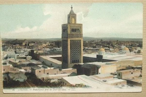 TUNISIE TUNIS - PANORAMA PRIS DE DAR EL BEY 1910 - Picture 1 of 1