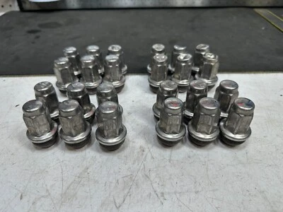 2009 - 2014 Ford F150 Lariat Alloy Wheel Lug Nuts Nut Chrome Set of 24 21mm OEM - Image 1 of 4