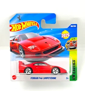 Hot Wheels 2025 Case-K FERRARI F40 COMPETIZIONE SHORT CARD with FREE Protector - Picture 1 of 7