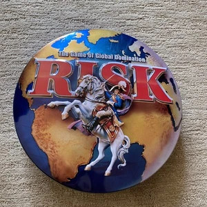 RISK Board Game 2003 Collectors Edition Metal TIN Toys R Us Exclusive NICELYUSED - Picture 1 of 11