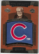 HARRY CARAY 2004 UPPER DECK SWEET SPOT CLASSIC PATCH SP /300 CUBS MG