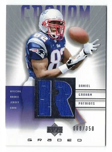 2002 UD GRADED ROOKIE JERSEY DANIEL GRAHAM DG-500 NRMT /350 UPPER DECK - Picture 1 of 2