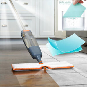 50x Tile Floor Cleaner Sheet Antibacterial Dissolving Cleaning Detergent Paper ！