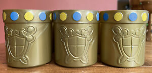 Plastic Gold Medieval Party Cup Lot Of 9 HTF