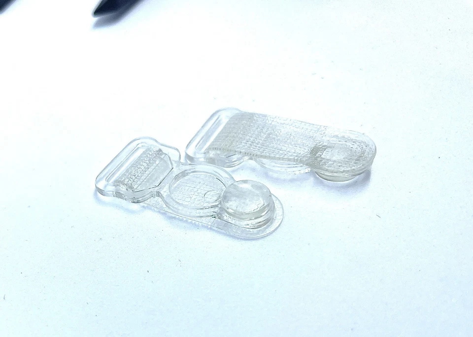 4pcs Clear Metal Garter Clip Lingerie Clasp W Suspender Connector 12mm Strap Foto 1 de 4