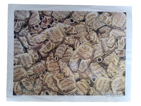 OHIO STATE BUCKEYES Artist Lithograph Poster signed / numbered Greg Brodbeck Cover