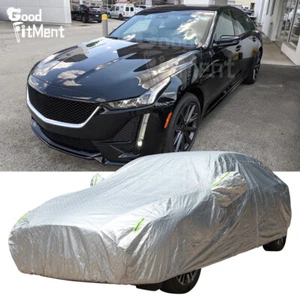 Cubierta completa de coche impermeable transpirable polvo UV lluvia exterior para Cadillac CT5 CT6 - Imagen 1 de 12