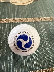 U.S. Department Of transportation Logo Golf Ball By Top Flite XL 3 In Gov White - Picture 1 of 3