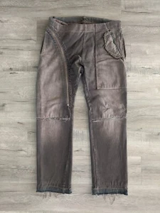 Rick Owens FW06 Brown Aircut Denim Size 33 - Picture 1 of 10