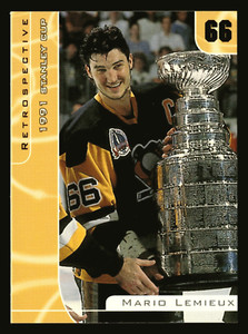 2000-01 ITG Be A Player Signature Series Retrospective Mario Lemieux #R-10 HOF