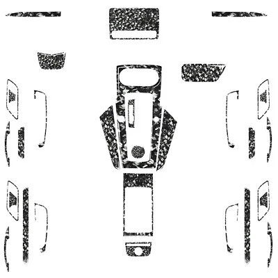 42Pcs Forged Carbon Fiber Kits Full Interior Trim Cover For Audi A3 8V 2013-2019 - Image 1 of 4