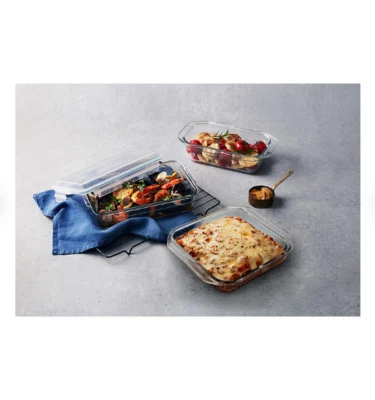 Glasslock 6-Piece Glass Bakeware Food Storage Set - Image 1 of 4