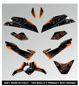 Grafik Dekor Aufkleber Skullz Black für Motorrad DUKE 690 III 2008-2011 Decals - Picture 1 of 1