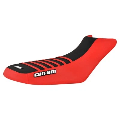 Can Am Outlander 570 1000 XMR X GEN 2 Seat Cover RED & BLK w RED RIBS Logo #360 - Image 1 of 4