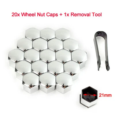 Silver For Tesla Model 3 S X Y Lug Nut Covers Kit Car Wheel Nuts Center Hub Caps - Image 1 of 4