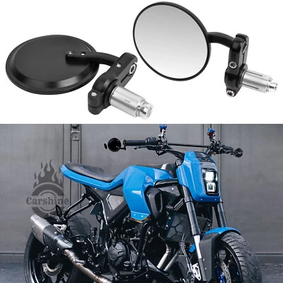 Universal 7/8" Motorcycle Handle Bar End Mirror For Honda Suzuki Kawasaki Yamaha Foto 1 de 4