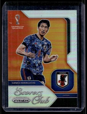 2022 Panini Prizm World Cup Scorers Club Silver Genki Haraguchi G17 Japan #3 - Image 1 of 2