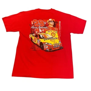 Vintage Kevin Harvick NASCAR Tee Shirt Top Red Chase Authentics Large L Y2K - Picture 1 of 8