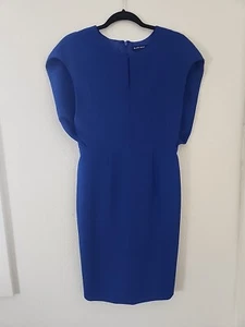 Black Halo Cape Blue Dress Sz 8 - Picture 1 of 6