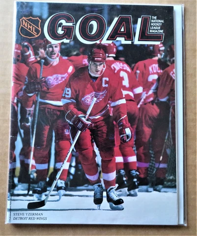 Red Wings vs Montreal Canadiens 1-09-1989  Program & Roster Sheet Cover