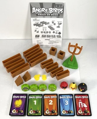 Angry Birds Knock On Wood Board Game Mattel 2010 Complete Retro Kids Game - Image 1 of 4