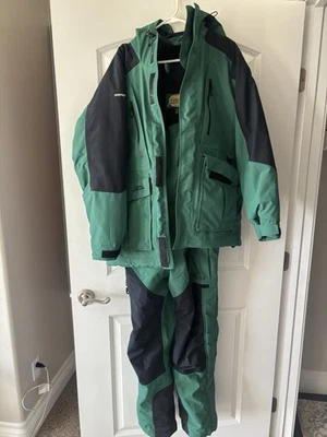 Cabelas Gortex Hunting/Fishing Water/Wind Proof Hooded Jacket Bib Set Med - Image 1 of 4