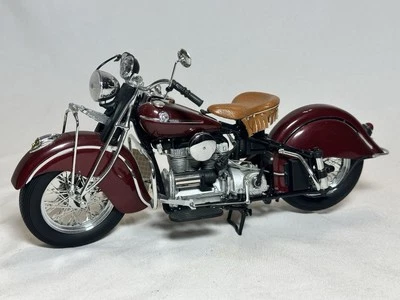 FRANKLIN MINT Harley-Davidson 1942 Indian Motorcycle Model 442 1/10 Scale Marune - Image 1 of 4