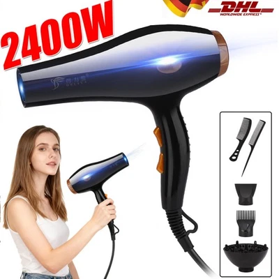 Ion Blow Dryer Hair Dryer! with 3 Diffuser Hair Dryer Professional Blow Dryer Ion Hair Dryer 2400W - Image 1 of 4
