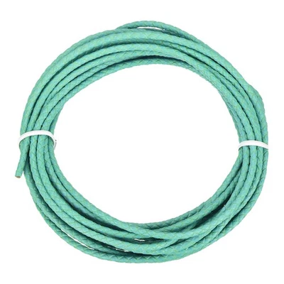 Braided Leather Cord, 3mmx5m Round Faux Leather Bolo String, Mint Green - Изображение 1 из 4