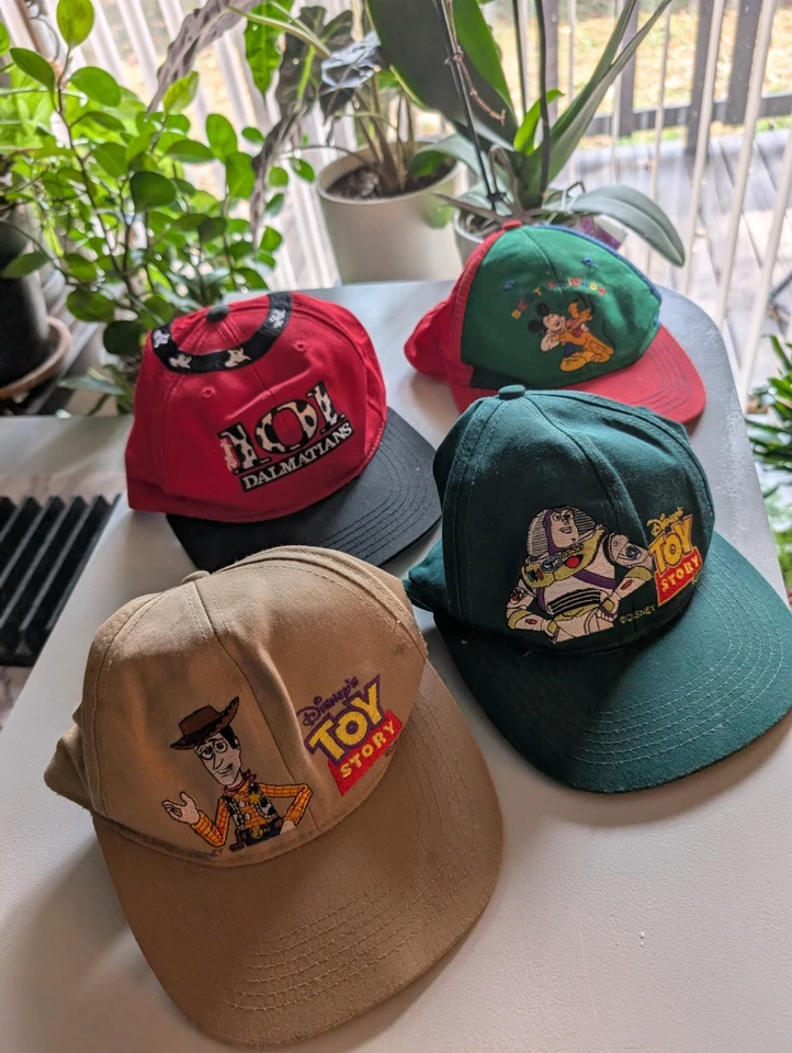 Vintage Disney Kids Hats Toy Story 101 Dalmatians and Mickey Mouse - Image 1 of 4