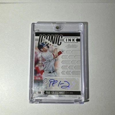 2020 Paul Goldschmidt Panini Absolute Iconic Ink Auto 08/25  - Image 1 of 2