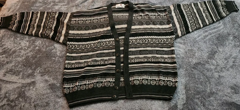 Cárdigan Suéter Florence Tricot Hecho en Italia Mezcla de Lana Tejido Para Hombres XL Gris Usado en Excelente Condición Foto 1 de 4