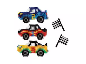 Hágalo usted mismo Krafty niños autos de pista de carreras niños kit artesanal de planchado de cuentas fundidas - Imagen 1 de 4