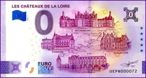 LES CHATEAUX DE LA LOIRE / BILLET 0 € / NULL EURO-SCHEIN / UEPN 2024-1 - Picture 1 of 1