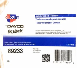 Dayco Belt Tensioner Assembly 89233. Fast Ship NEW - Bild 1 von 3