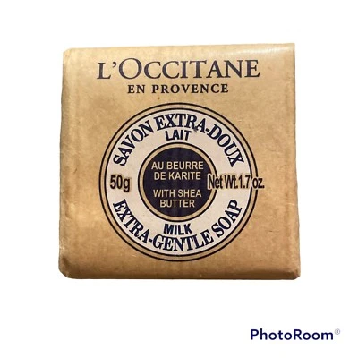 L'occitane Extra Gentle Bar Soap Milk Lait Shea Butter 50g/1.7oz - Image 1 of 4