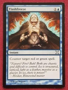 Magic The Gathering 10TH EDITION FLASHFREEZE blue card MTG - Picture 1 of 2