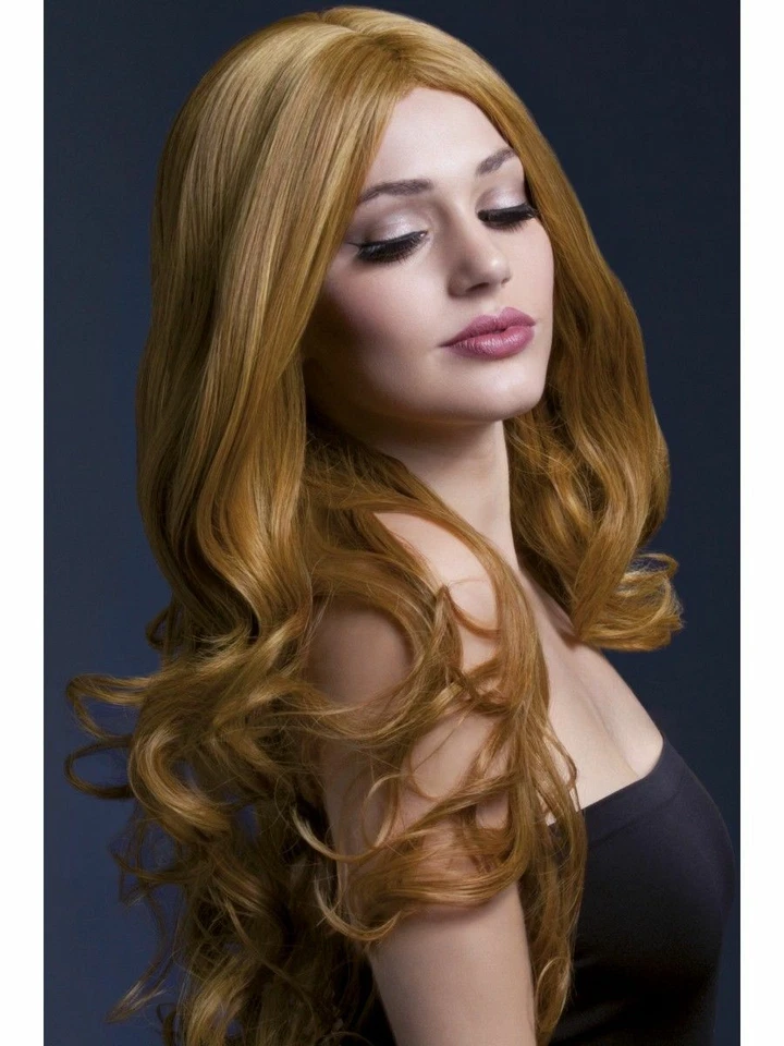 Fever Rhianne Wig Auburn Long Soft Curl With Centre Parting 26in Cost-acc