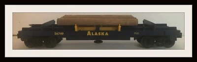 Lionel Alaska Manual Operating Log Car N.O.S. - Image 1 of 3
