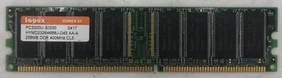 Hynix HYMD232646B8J-D43 256MB DDR Server RAM Memory - Image 1 of 2