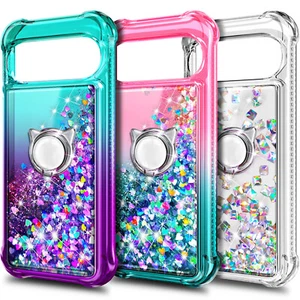 For Google Pixel 9 / 9 PRO / 9 PRO XL Phone Case Glitter Cover + Tempered Glass - Picture 1 of 20