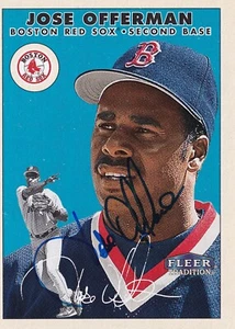 JOSE OFFERMAN SIGNED AUTO'D 2000 FLEER CARD #373 RED SOX LA DODGERS ROYALS - Picture 1 of 3