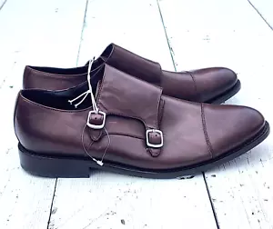 $ 180 Thursday Saint Brown Monk Strap Double Buckle Loafer Schuhe Herren US 12 EU 46 - Bild 1 von 5