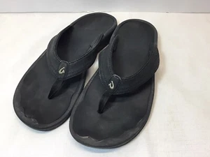 Olukai Ohana Damen-Strandsandalen US-Größe 8 Flip-Flop Riemen schwarz - Bild 1 von 5