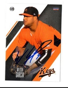 Signed Autograph Auto MiLB Minor League 2018 Frederick Keys Wilson Garcia